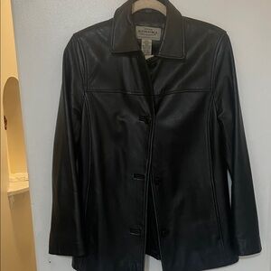 Sonoma Women's Classic Black Leather Jacket